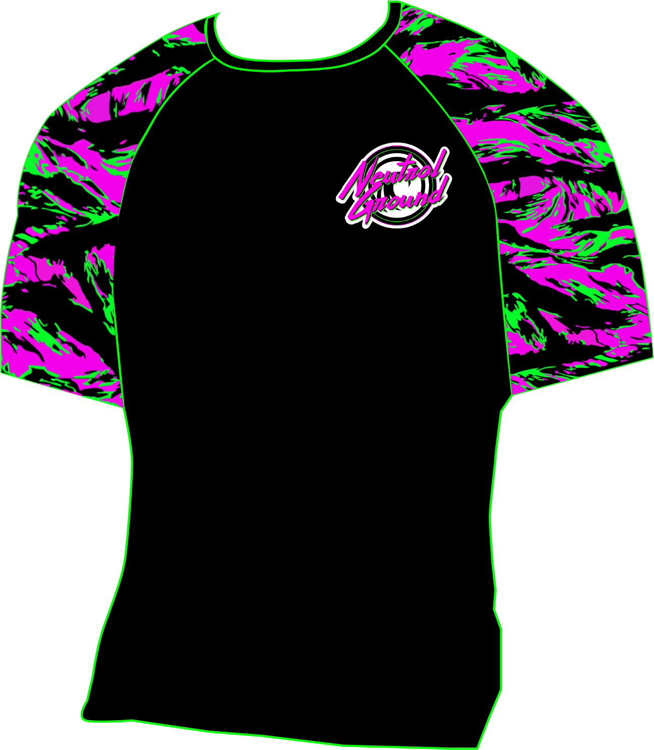 Neon Tiger Rash Guard