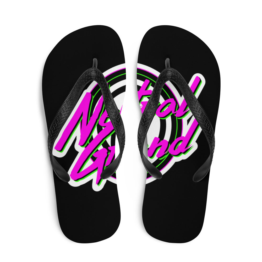 Neon Tiger Flip-Flops