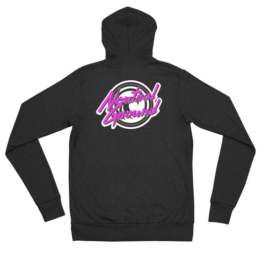 Adult Neon Tiger Zip Hoodie