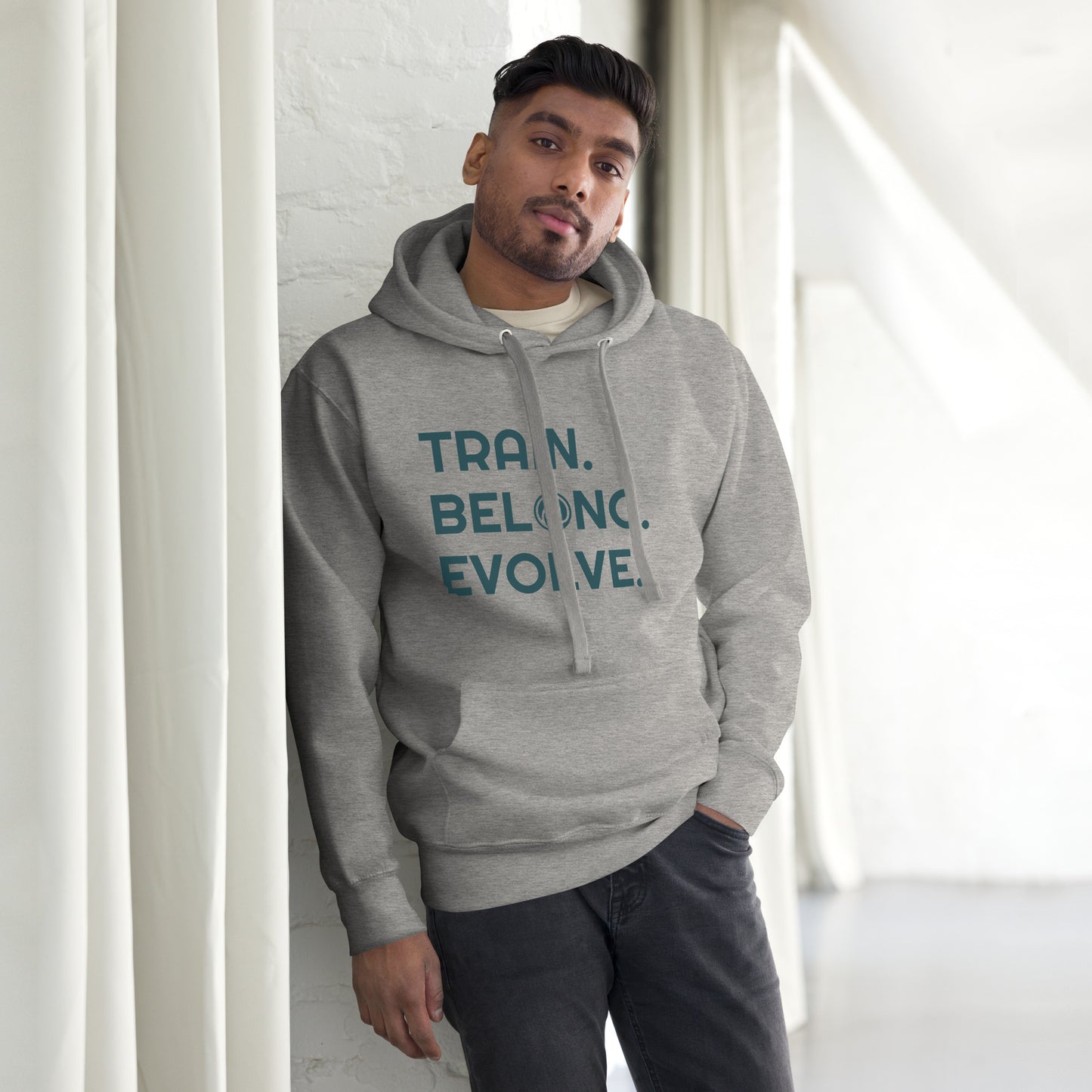 Train. Belong. Evolve. Unisex Adult Hoodie